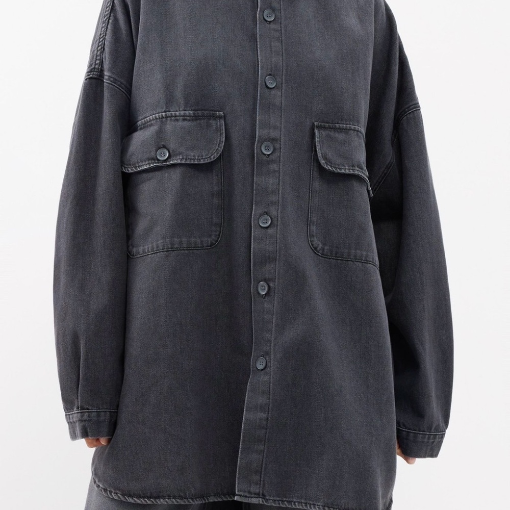 Frankie Shop Charcoal Long Sleeve Top